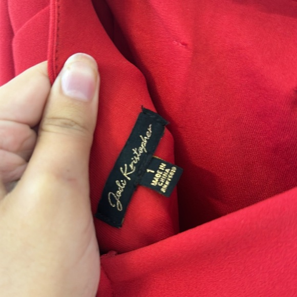 Jackie Kristopher Red Mermaid Gown – Size 1 | Elegant Formal Dress - Picture 10 of 10